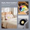 Kawaii Sonnenblumen Kuschelkissen Puppe Blume Niedliches Lächeln Regenbogen Sonnenblume Dekokissen Plüschtier Büro Rückenstützkissen Geschenk