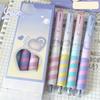 8Pcs Multi-Purpose Correct Pen Grip Posture Ballpoint Pen ST Tip Quick Drying Erasable Pen 0.5mm Neutral Pen Students Gift