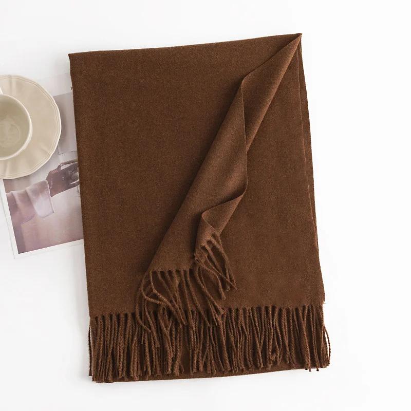Cashmere Scarves for Women  Winter Shawls Warm Wraps Lady Pashmina Solid Print Blanket Scarf Neck Headband Hijabs Stoles