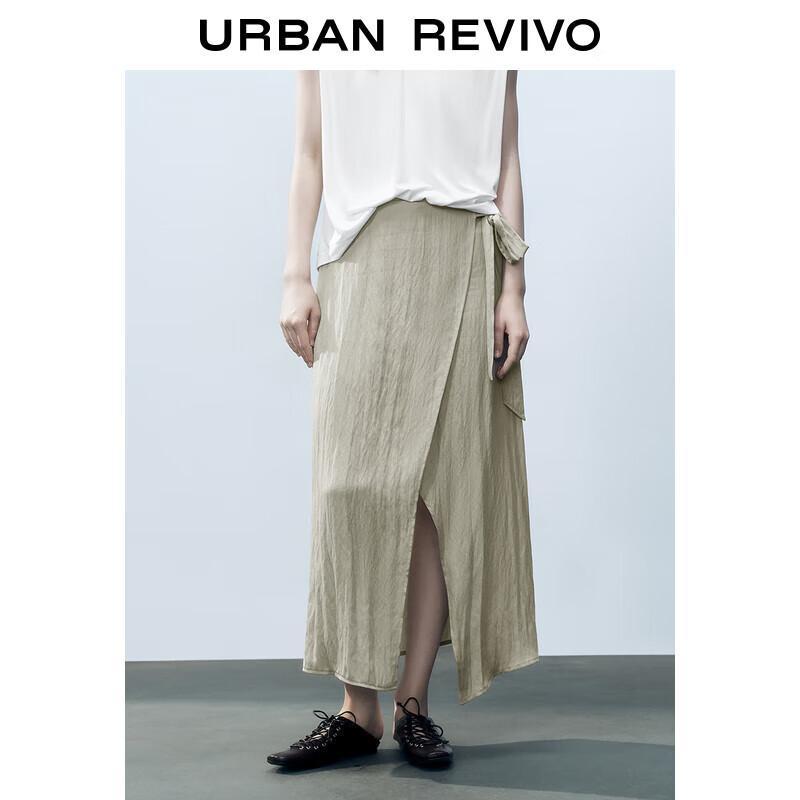 UR Women s Bow Tie Waist A-Line Maxi Skirt XS