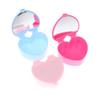 Heart-shaped Jewelry Box Jewelry Storage Box Desktop Student Double Mirror Make Up Organizer Box
