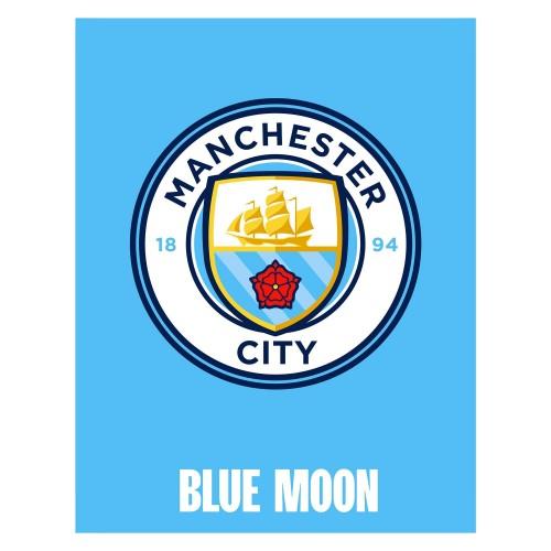 Manchester City FC Blue Moon Rug