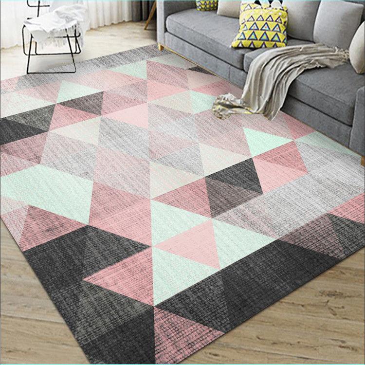 Wohnzimmer Schlafzimmer Geometrie Teppich Anti-Rutsch Bodenmatte weich nordischen Luxus Bereich Teppich Home Dekoration