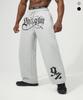 DRIX Elastic Layered Graphic Sweatpants_Gray