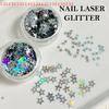Kawaii Star Glitter Laser Nail Flakes Pentagram Sequins DIY Manicure Accessories Small Flash Nail Charms for Creative Nail Art