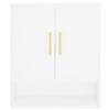 Wall Cabinet White 60x31x70 Cm Particleboard