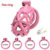 Pink Male Penis Chastity Cage Set Mini Small Bird Chastity Cage With 4 Size Cock Ring Penis Lock Bondage Slave Man Sex Toy