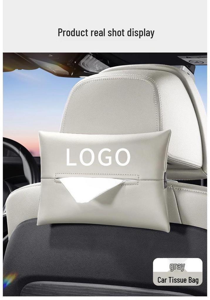 XPeng Car Tissue Box | In-car Pull-out Paper Box | Hanging Armrest Paper Holder