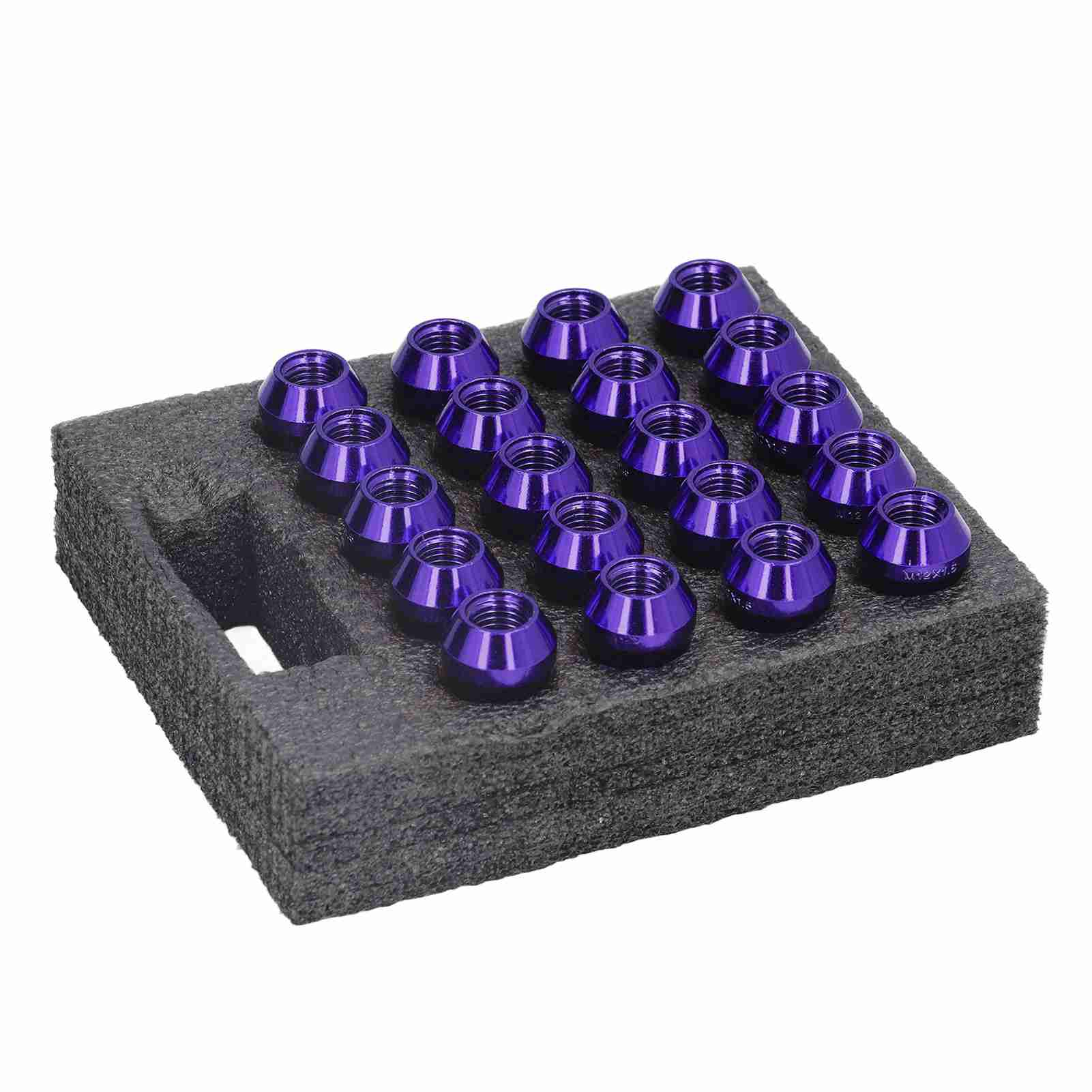 

20 шт. Гайки колесные M12x1.5 с торцевой головкой для ключа, высокая твердость, замена для Ford Focus Purple