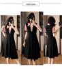 Color-Block Chic Plus Size Two-Piece Look Dress - Short Sleeve Summer Fashion for Women