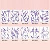 Baizihuahu 5 Sheets Temporary Tattoo Stickers, Skin-Friendly Demon Energy Pattern Tattoos, Hypoallergenic Non-Irritating Stickers for Kids Adults