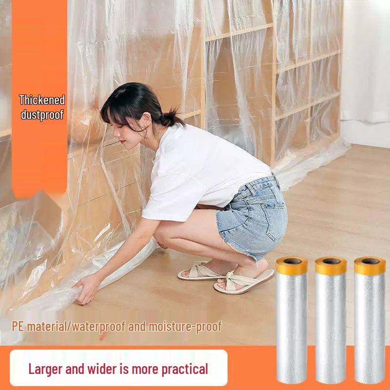 

Transparent Dustproof Protective Film for Home Appliances and Furniture Small-1.1m x 20m-1 Roll