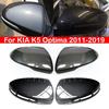 For KIA K5 Optima 2011-2015/ 2016- Car Rearview Side Mirror Cover Wing Cap Exterior Door Housing Shell Trim Frame Sticker