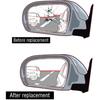 NEYASU Mirror Glass Driver Left Side fit for 2007 2008 2009 Saturn Aura 2008 2009 2011 2012 Chevy Malibu LS LT Flat Glass Replacement with Adhesives