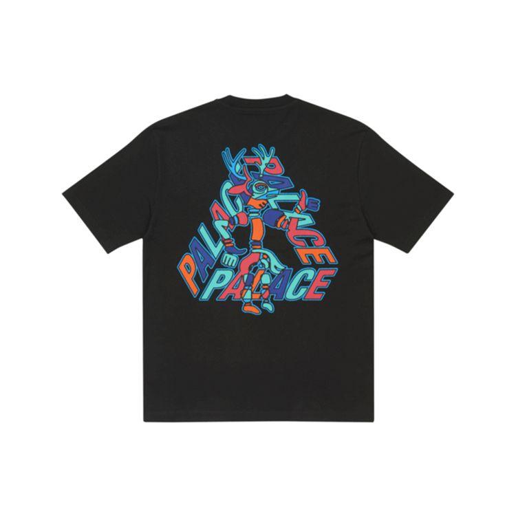 Palace FW21 Ultimo Collection B-Sans Triangle Logo Print Round Neck T-Shirt Unisex Tops Black P21TS002