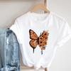 Butterfly Print Short-sleeved T-shirt Oversized T Shirt  Harajuku  Aesthetic Clothes  Women Clothing  Graphic Tshirts