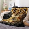 Lion Cub Print Flannel Blanket, High Quality Comfortable for All Seasons, Home Decor, Warmth and Comfort, Perfect for Christmas Gifts