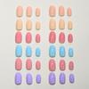 288pcs Matte Finish Press On Nails Solid Color Full Cover Nails Hot Acrylic Fake Nails  Daily Wear