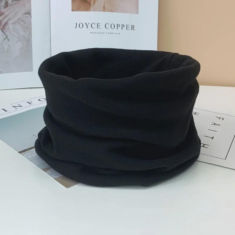 Unisex fleecový šátek: Útulný, lehký nákrčník pro všechna roční období, jednobarevný, větruodolný, ideální pro cyklistiku.