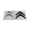 Plata Negra para Citroën C1 C2 C4 C5 Elysee ABS Cromo Logo Emblema Letras Insignia Estilo Exterior del Coche Pegatina Trasera del Maletero del Automóvil