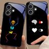 Tanzendes Skelett Für Apple IPhone 16E 16 E 11 13 15 P Ro 14 Pro Max 12 Mini 7 8 Plus XR X XS Schwarze Handyhülle aus gehärtetem Glas