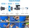 PVC Water Barrel Spigot Kit With Universal Connector Thread, Wall Hanging Mount, Installation Hardware Included For Garden And Rain Barrel