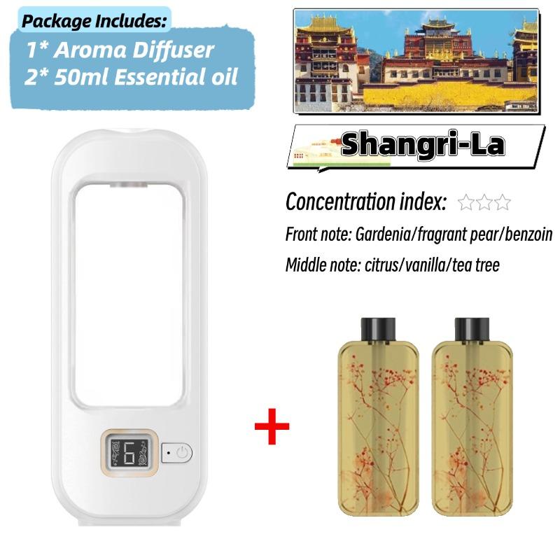 6 Moduser Aromadiffuser H3 Veggmontert Luftfriskerdispenser Duft Eterisk Olje Luftfukter Aromaterapi USB Oppladbar For Hjem Soverom