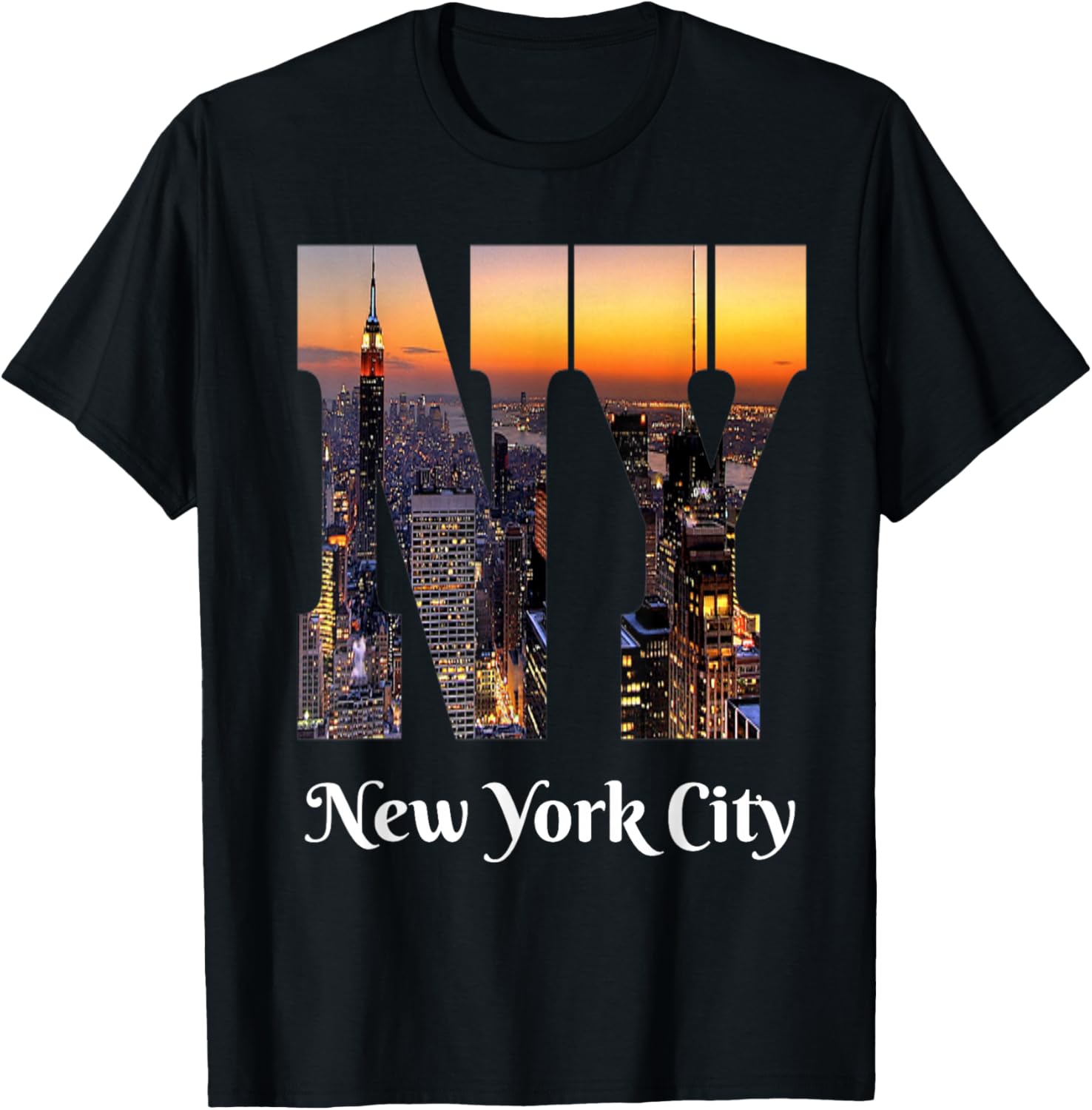 New York City Iconic Skyline T-Shirt T-Shirt S разноцветный