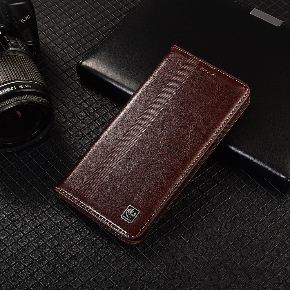 

Vertical Line Genuine Leather Flip Case For Asus Rog Phone 3 5 5S 6 6D 7 8 9 Pro FE Ultimate Cover Card Cases Scratch Proof Rog Phone 9 Pro кавовий
