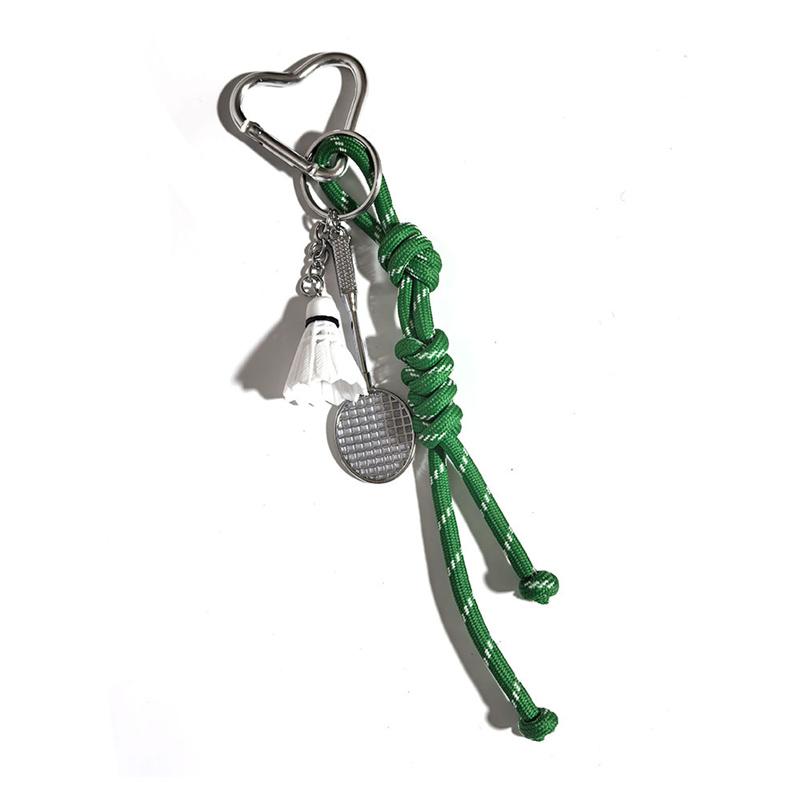 

Yogodlns Tennis Baseball Badminton Personality Style Braided Bag Accessory Mini Backpack Hanging Handbag Pendant Bag Pendant Bags Accessories badminton разноцветный