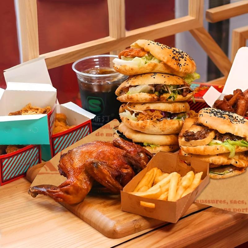 Oil-Proof Paper Bread Burger Food Wrapping Paper Greaseproof Food Basket Liner Spaper Liner Baking Packaging Deli Paper Sheet