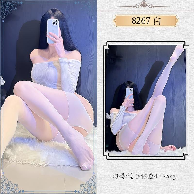 Benqian sex stockings pure lace sleeping underwear jumpsuit couple flirting charm uniform props seduction 8267
