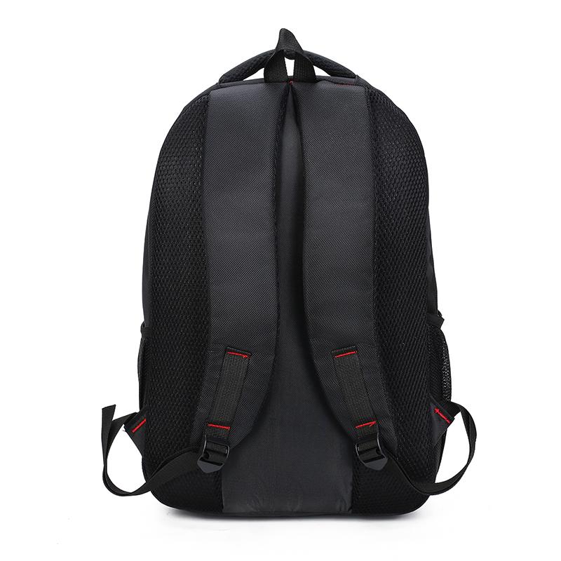 Large-Capacity Student School Bag Casual Solid Color Backpack Material Oxford Men New Backpack Multi-Functional Simple Bag