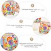 1in1 Multifunctional Wooden Toy Clock for Learning Time Understanding, Safe and Attractive with Bright Colors