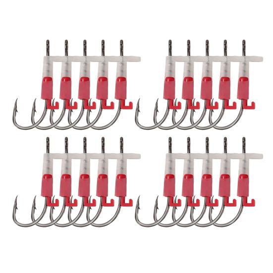 3/5/10/15/20Pcs Luminous Live Shrimp Fixing Hook Heavy Duty Glow-in-the-dark Barbed Fishhook Freshwater Saltwater Catfish Bass Fishing Hook