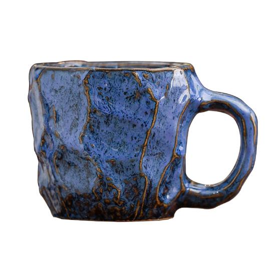 Ceramiczny kubek do kawy 270ml Duży kubek do herbaty Nowość Mineralny kształt Dekoracyjny tumbler Unikalny wystrój domu Prezent dla miłośników kawy