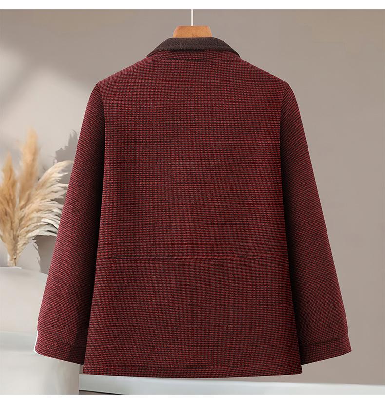 Stylish Windbreaker Jacket for Plus-Size Moms - Spring & Autumn Collection