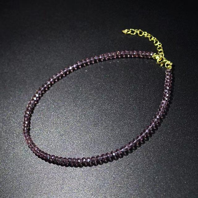Trendy Multicolor Faceted Glass Bead Necklace
