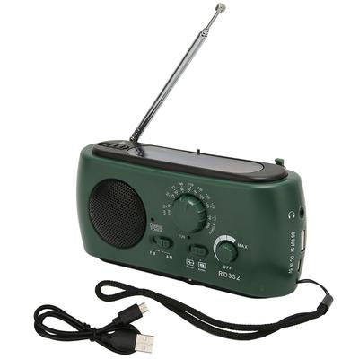 Radio solarne z korbką ręczną Wielofunkcyjne radio awaryjne z funkcją latarki dla