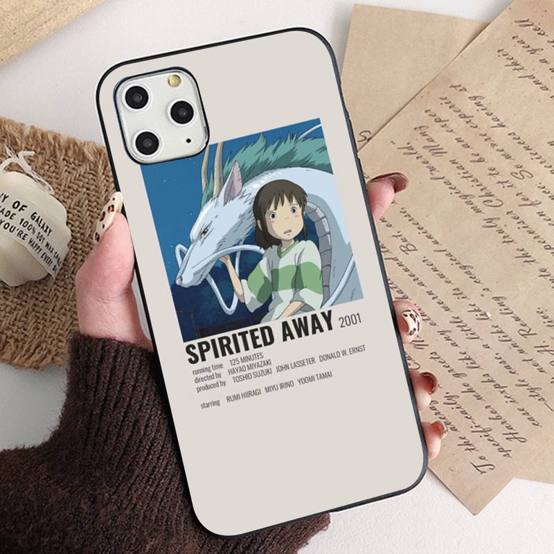 Cute Totoro Spirited Away Ghibli Miyazaki Anime Phone Case for iPhone 11 12 13 Pro XS MAX 8 7 6 6S Plus X 5S SE 2020 XR