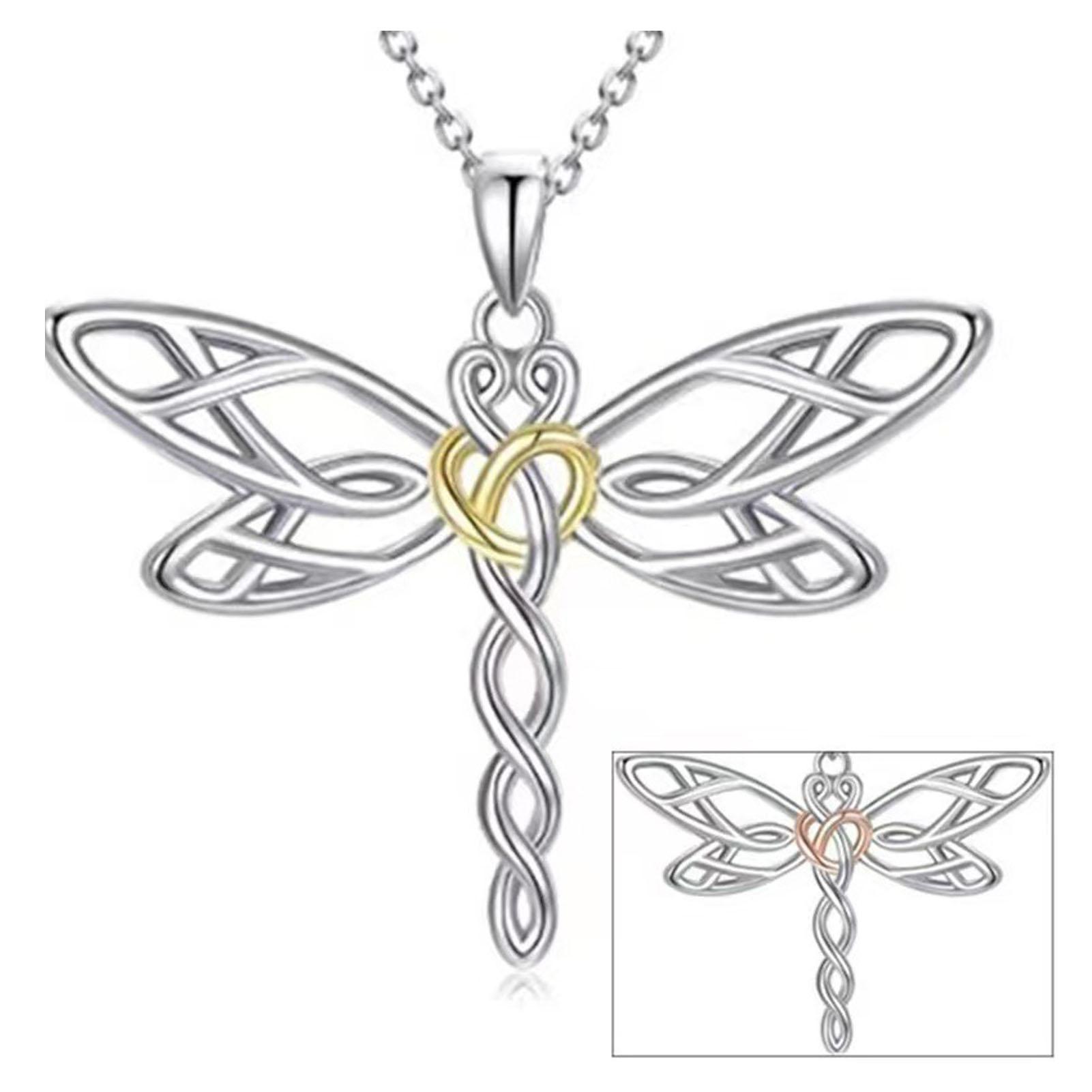 

Pendant Necklace Silver Plated Rose Gold Pendant Jewelry Gift for Women Daughter