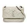 [Gebraucht] YSL Niki Logo Vintage Raffung Kette Mini-Tasche - Sehr Gut #ND4931