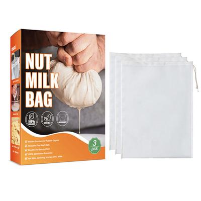 Food Grade Nylon Filter Bag Reusable Multipurpose Strainer Mesh For Tea Coffee