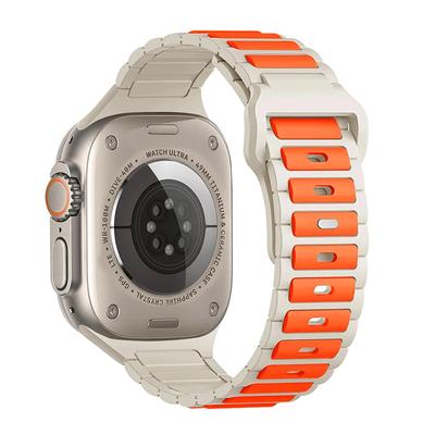 Sport Silicone Strap Sweatproof Silicone Replacement Strap Smartwatch Bracelet for Apple Watch 9/8/7/Ultra S10 38/40/41/S10 42mm