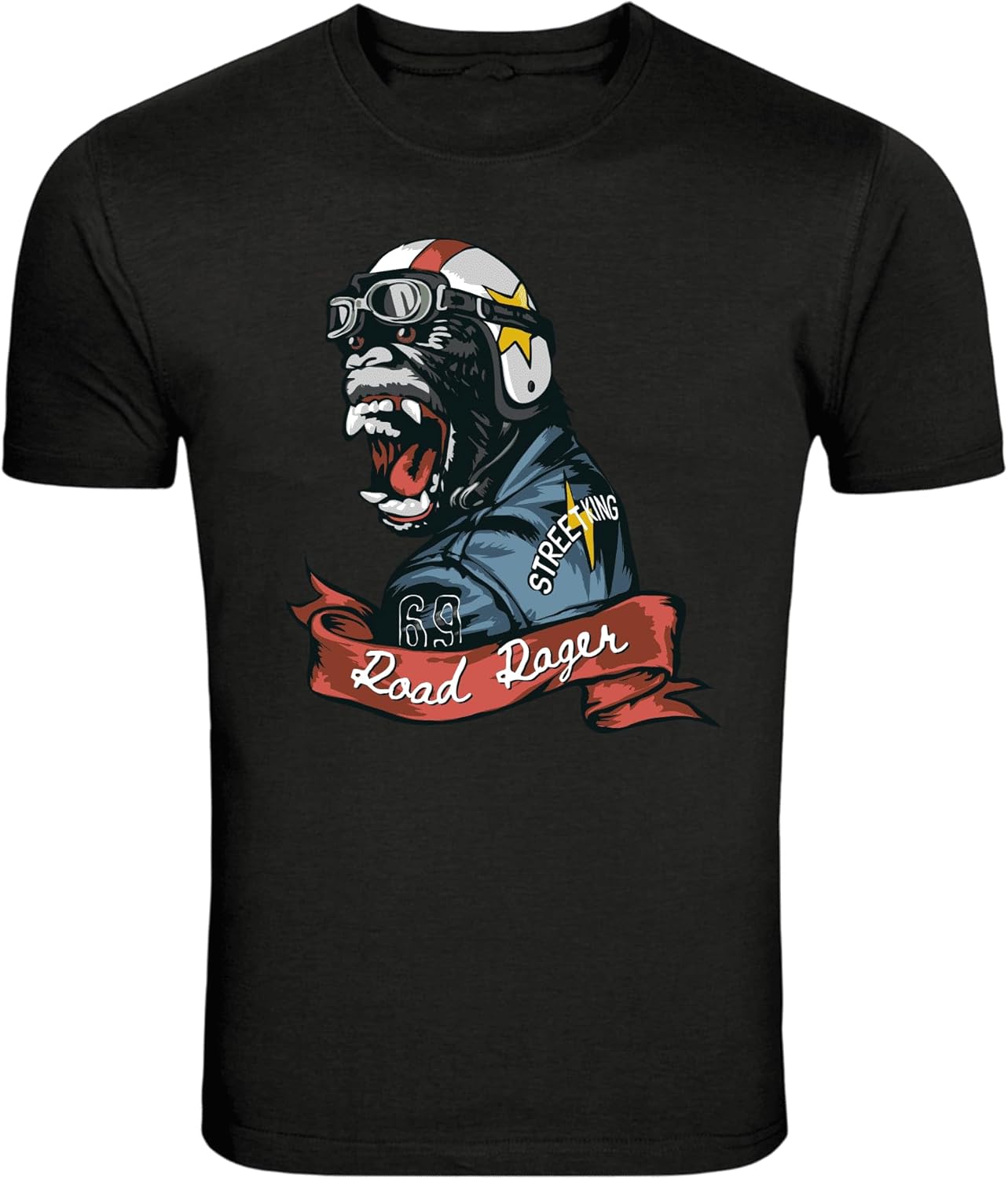 Графическая футболка Street King Road Rage Biker Gorilla S разноцветный