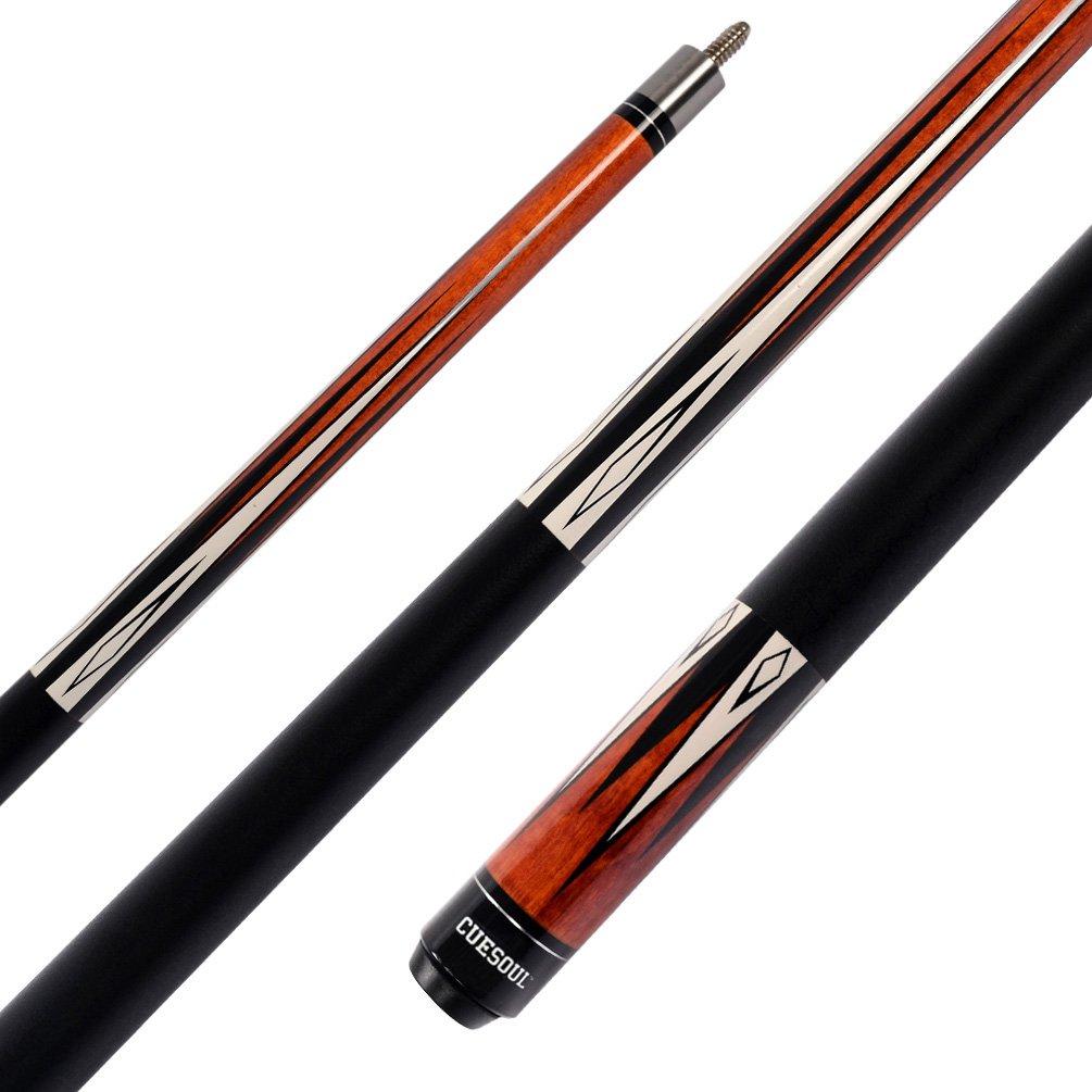 Black Scorpion CUESOUL 2x2 Hard Pool Cue Combo Set - Two Cue Sticks Packed in a Hard Pool Cue Case