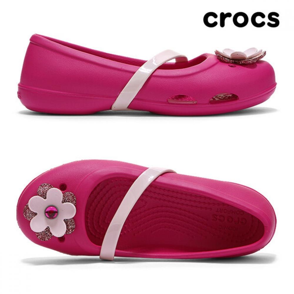 

Crocs Kids Rina Charm Flat Candy Pink 205529 6x0 candy pink/150