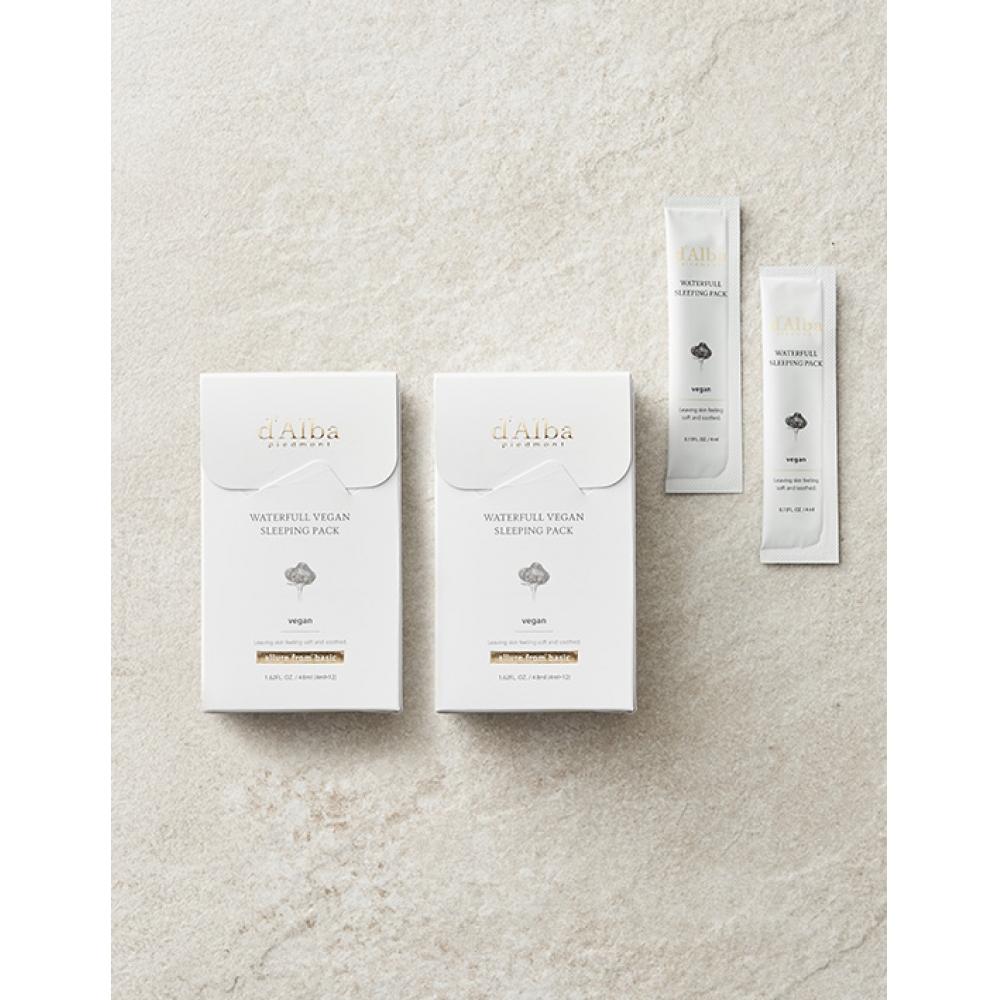 Dalba Waterful Vegan Sleeping Pack 2box  4ml 24