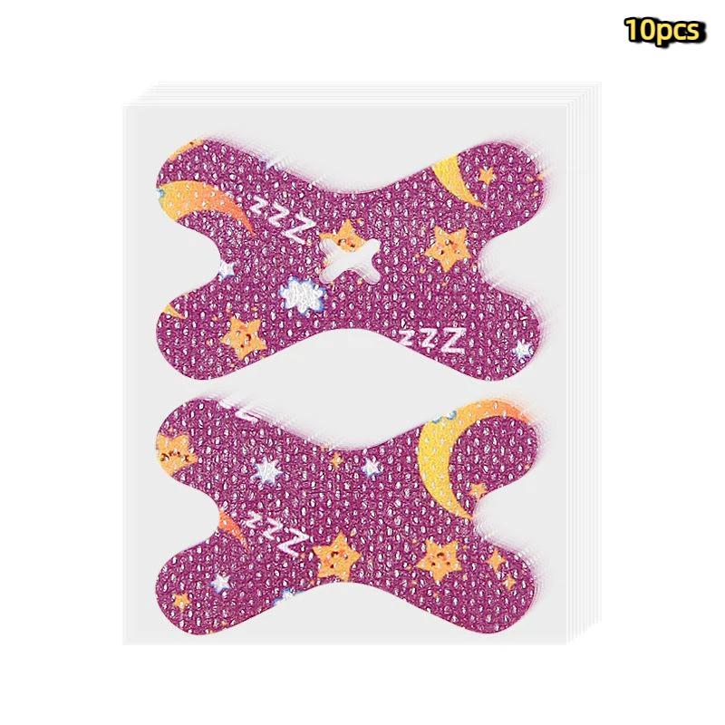 10 Pcs Anti Snoring Mouth Tape Breath Right Aid Stop Snoring Nose Patch Good Sleeping Aid Mouth Guard Device