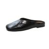 Lazy people pedal a bag head and half slippers for women to wear spring and summer niche back empty flat-bottomed Muller single shoes